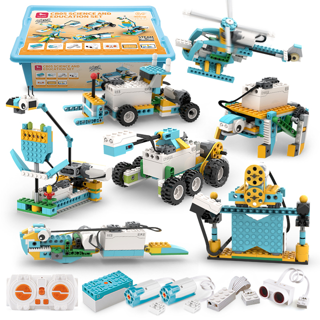 BC-82 Puzzle Learning Robot Logical Training Kit Model Program Test Science Electronic Education Toys Building Plastic 1:35