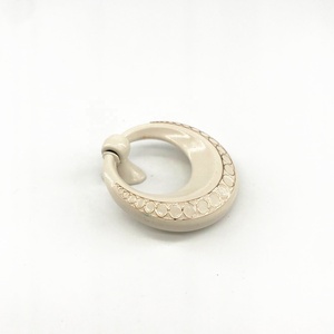 Handle and <strong>Knob</strong> CHINA CX248 Furniture Euro Style <strong>White</strong> Gold Kitchen Bathroom Wardrobe Ring Pull <strong>Knob</strong> - Product Image 3