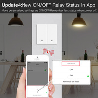 Interruptor de Luz ZigBee, Cableado con o sin Neutro, Sin Capacitor, Compatible con Smart Life/Tuya App, Control por Voz con Altavoz Inteligente