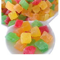 Fabriek Groothandel Bulk Kleurrijke 10Mm Gemengde Kleur Papaja Dobbelstenen Papaja Korrels Voor Fruit Thee Ingrediënten