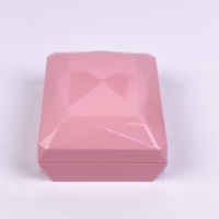 Boîte à bijoux en bois faite à la main avec finition peinture brillante, couleur personnalisée, style moderne élégant et rectangulaire, pour bague, collier, cadeau