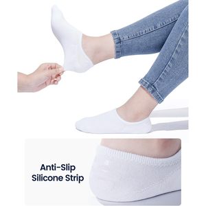 Calzini Invisibili Antiscivolo per Uomo e Donna, Calzini Sportivi Casual a Taglio Basso in Cotone e Fibra di Bambù - Product Image 3