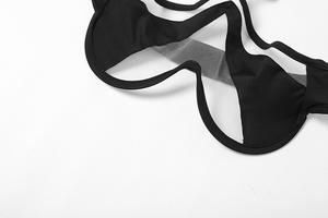 المرأة الصيف جديد عصري اللون حجب شبكة بروتيل مثير الورك التفاف سراويل ثلاثية الثلاثي الصلبة مجموعة الملابس النسائية - Product Image 6