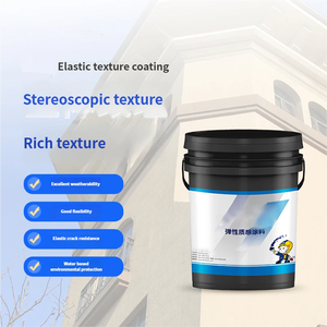 Revêtement mural extérieur en acrylique à haute durabilité, texture élastique, pour <span class=keywords><strong>façade</strong></span> de bâtiment de grande hauteur, décoration blanche durable - Product Image 3