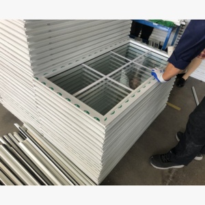 Cách âm Windproof bão tác động thủy tinh uPVC <span class=keywords><strong>Windows</strong></span> đơn đôi tráng men Vinyl trượt cửa sổ PVC - Product Image 2