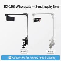 Support de téléphone à clipser sur bureau 360° °   Support de tablette rotatif à bras flexible 640 mm avec pince en C 10-70 mm pour bureau et lit, vente en gros OEM