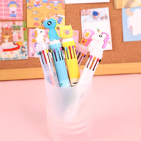 Stylo Bille Rétractable Multicolore 10 Couleurs en 1, Pointe 0,5 mm, Idéal Noël, Bureau & École - Vente en Gros