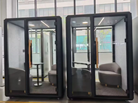 Cabina de Conferencia Insonorizada de Alta Densidad, Ventilada, Acústica, para Varias Personas, para Oficinas de Espacio Abierto
