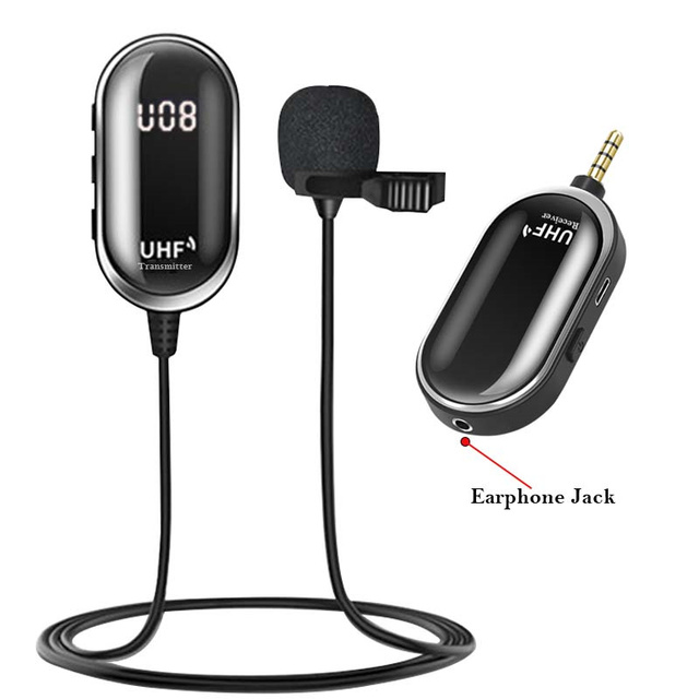 Wireless Lavalier Microphone for Computer Speaker Phone Camera Teaching and Public Speaking YouTube Interview Video Blog Videos