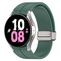 Bracelet de montre en silicone pliable à boucle magnétique argentée confortable et tendance, nouveau modèle, 20 mm, pour montre 7 FE