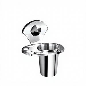 Soporte de acero inoxidable para cepillos de dientes, soporte de ABS para pasta dental, organizador de baño, accesorio de cuidado dental montado en la pared - Product Image 1