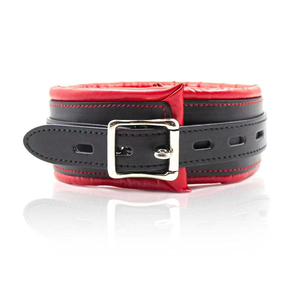 SM fetiş PU deri gerdanlık yaka uzun tasma sünger astar ile Slave boyunluk çiftler için rol oynamak esaret - Product Image 4
