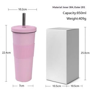 Custom 24oz 710ml High Quality BPA Free Eco-Friendly Stainless Steel Vacuum Insulated Tumbler Mug <b>Cup</b> with Lid - Product Image 5
