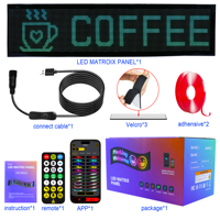 Pantalla LED Flexible Oude, Nueva, con Control por Aplicación, para Publicidad en Automóviles, Pantalla LED a Todo Color para Ventana de Coche, con Subtítulos Desplazables