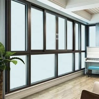 Système de portes et fenêtres coulissantes horizontales NUOXIN au design moderne, sur mesure, double vitrage, résistant aux ouragans, en aluminium, insonorisé et isolant thermiquement