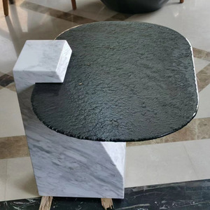 Support de <span class=keywords><strong>table</strong></span> moderne en <span class=keywords><strong>verre</strong></span> trempé thermofusible pour hôtels et salons, écologique, non toxique, personnalisable - Product Image 3