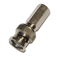 Connecteur coaxial hexagonal BNC mâle RG6/RG59 à souder entièrement métallique pour câblage de caméra AHD CVI TVI CVBS