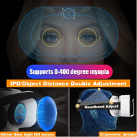 Lunettes VR G05 MINI, films 3D IMAX, lunettes de réalité virtuelle, casque VR Google Cardboard Box pour écran de 4,5 à 6 pouces, prise en charge du joystick de jeu