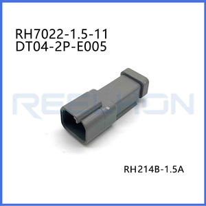 <span class=keywords><strong>DT04</strong></span>-<span class=keywords><strong>2P</strong></span>-<span class=keywords><strong>E005</strong></span> Deutsch DT Series ขั้วต่อตัวผู้2ขาสำหรับที่อยู่อาศัยปลั๊กไฟฟ้ากันน้ำ <span class=keywords><strong>DT04</strong></span>-<span class=keywords><strong>2P</strong></span>-<span class=keywords><strong>E005</strong></span>พร้อมฝาปิดปลาย <span class=keywords><strong>E005</strong></span>สีดำ - Product Image 2