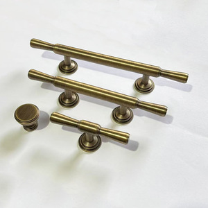 JAYA Antique Bronze Brass Handle for Wardrobe Drawer Simple Modern for Kitchen Cabinet Furniture <strong>Door</strong> Handle - Product Image 2