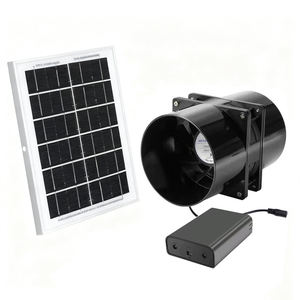 Solar-Abluft ventilator 15W Solar panel 5 "Ventilator Hochgeschwindigkeits-Solar-Abluft ventilator für Shed Chicken Coop Greenhouse <span class=keywords><strong>Dog</strong></span> - Product Image 1