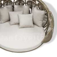 Meilleur intérieur ou extérieur feuille tissage Texture corde fait à la main grand canapé suspendu chaise 2 personnes en osier balançoire