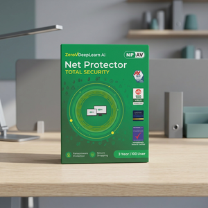 Logiciel antivirus Net Protector Total Security 2026 pour 100 utilisateurs, 3 ans, logiciel professionnel pour une sécurité informatique avancée et en ligne - Product Image 1