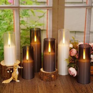 Luxury Halloween Wedding Christmas Diwali <b>Easter</b> Home Decoration Colorful Holder Plastic <b>Cup</b> Wax Cylinder Flameless Pillar - Product Image 6