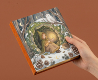 Ensemble de carnets de notes LABON Winter Wonders Luxury A5 à points, papier anti-transfert 160 g/m², bords imprimés, illustrations fantaisistes