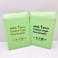Enveloppes à bulles co-extrudées multicolores avec logo personnalisé, auto-adhésives, imperméables et antichoc pour le transport de vernis à ongles et cosmétiques