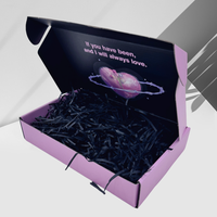 Boîte d'expédition personnalisée pour vêtements, t-shirts, costumes, avec logo sur mesure, en carton ondulé pliable