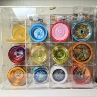 Support de présentation pour balles de tennis de table, collection Yo-yo, boîte de rangement transparente anti-poussière, moderne et minimaliste, présentoir pour balles de golf