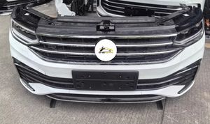Pour VW <span class=keywords><strong>Tiguan</strong></span> L 2020-2024 Ensemble de pare-chocs avant comprenant les grilles centrales, les phares, le réservoir d'eau, le cadre - Product Image 6