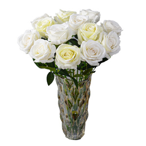 Bouquet <span class=keywords><strong>di</strong></span> seta fiori artificiali a buon mercato fiori per la casa matrimonio fiori decorativi vendita calda <span class=keywords><strong>rosa</strong></span> conservato - Product Image 4