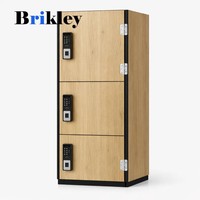 Brikley Bibliothèque Modulaire en Bois Massif pour Salon, Grande Capacité, Écologique, Design Mid-Century, Durable, Personnalisable