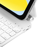 Clavier magique avec pavé tactile pour iPad Air 11/13, iPad 10/10e/4/5/6, iPad Pro 11/12.9/13'' M4/M5/M3/M2 - Housse intelligente rétroéclairée