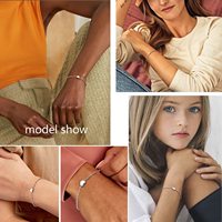 Pulsera de Corazón de Moda Europea y Americana que No se Desvanece, Minimalista, Chapada en Oro de 18K, de Acero Inoxidable, Mini Corazón