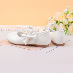 Zapatos de Niña con Lazo de Cuero PU Personalizables al por Mayor, Zapatos Planos Mary Jane Cómodos y Antideslizantes, Diseño de Princesa para Bodas - Product Image 2