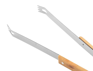 Juego de 3 Utensilios para <span class=keywords><strong>Barbacoa</strong></span> de Acero Inoxidable con Mango de Madera y Bolsa de Transporte para Acampar al Aire Libre - Product Image 4