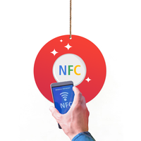 Plaque de suspension professionnelle en PVC étanche avec puce NFC et RFID NTAG213, 215, 216 pour réseaux sociaux, adhésions et paiements