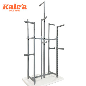 Vải cửa hàng thiết kế nội thất kim loại treo Hàng may mặc hiển thị giá bán lẻ quần áo kệ với truy cập - Product Image 4