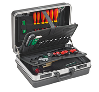 Boîte à outils pour mécaniciens en ABS robuste, noire, ensemble de 83 outils