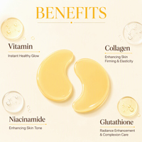 Masker Mata Hidrogel Label Pribadi 60 Pcs Retinol Kolagen Vitamin C Mencerahkan Mengurangi Bengkak Vegan Bebas Kekejaman Hewan Bantalan Gel Mata