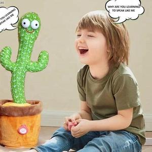 Giocattolo Cactus Danzante Parlante per Bambini, Peluche Elettronico Luminoso con Registrazione, Cactus Danzante e Cantante - Product Image 3