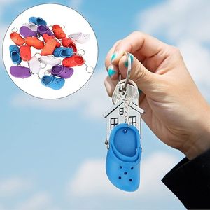 Rapid Dispatch <b>Mini</b> Sandals Keychain Soft Silicone Slipper Keyring for <b>Backpack</b> Purse Charm Funny Shoe Accessories for Kids RTS - Product Image 5