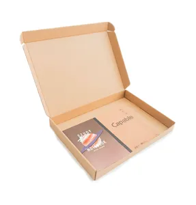 Commercio all'ingrosso di fabbrica logo personalizzato spedizione mailer scatole di cartone ondulato carta kraft di lusso confezione regalo per piccole imprese