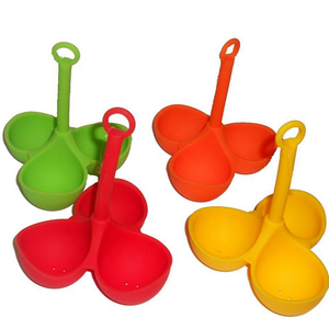 cucharas titular de huevo de silicona <span class=keywords><strong>muerde</strong></span> anti-colisión de huevo de silicona bandeja de utensilios de cocina utensilio - Product Image 3