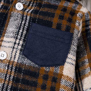 ชุดกางเกงลำลองสไตล์ฮาทรงสามเหลี่ยมลายสก๊อตสำหรับฤดูใบไม้ร่วงผ้าคอตตอนพิมพ์ลายพื้นแบบสะพายข้ามพรมแดนขายส่งกระดุมติด - Product Image 5
