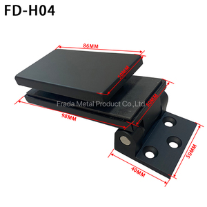 Herrajes de vidrio de acero inoxidable SUS304, Partición de vidrio templado de 8-12mm, bisagra de ducha de pantalla de pivote de puerta de vidrio sin marco - Product Image 6