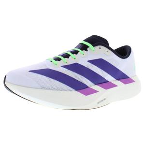 Adidas Adizero Evo SL <b>Mens</b> <b>Shoes</b> <b>White</b> Collegiate Purple Lime Burst Lightstrike Pro <b>Running</b> - Product Image 1